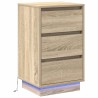 Cabinet de chevet avec tiroir Chêne Sonoma 39 x 34,5 x 65 cm 618596618596