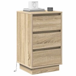 Cabinet de chevet avec tiroir Chêne Sonoma 39 x 34,5 x 65 cm 618596618596
