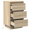 Cabinet de chevet avec tiroir Chêne Sonoma 39 x 34,5 x 65 cm 618596618596