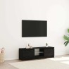 Meuble TV avec éclairage LED en chêne noir 120 x 30 x 36 cm bois d'ingénierie 618601618601