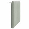 Coussin de tête de lit Hanko gris clair 90 cm velours 618602618602