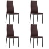 Ensemble de salle à manger 5 pcs Marron 618604618604