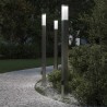 Bornes lumineuses avec sortie lot de 3 110 cm acier inoxydable IP44 618605618605