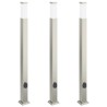 Bornes lumineuses avec sortie lot de 3 110 cm acier inoxydable IP44 618605618605
