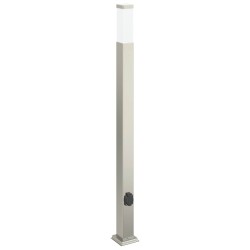 Bornes lumineuses avec sortie lot de 3 110 cm acier inoxydable IP44 618605618605
