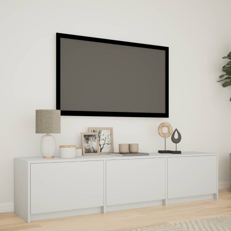 Meuble TV avec LED 165 x 34 x 40 cm Blanc Bois d’ingénierie 618607618607