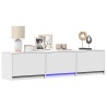 Meuble TV avec LED 165 x 34 x 40 cm Blanc Bois d’ingénierie 618607618607