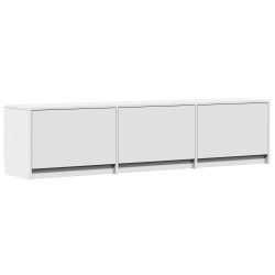 Meuble TV avec LED 165 x 34 x 40 cm Blanc Bois d’ingénierie 618607618607