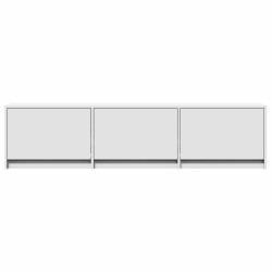 Meuble TV avec LED 165 x 34 x 40 cm Blanc Bois d’ingénierie 618607618607