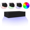 Meuble TV avec éclairage LED Chêne noir 60 x 35 x 15,5 cm 618610618610