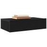 Meuble TV avec éclairage LED Chêne noir 60 x 35 x 15,5 cm 618610618610