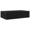 Meuble TV avec éclairage LED Chêne noir 60 x 35 x 15,5 cm 618610618610