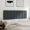 Coussin de tête de lit Hanko gris foncé 120 cm velours 618614618614