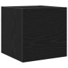 Meuble TV mural Chêne noir 30,5 x 30 x 30 cm Bois d'ingénierie 618620618620
