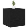 Meuble TV mural Chêne noir 30,5 x 30 x 30 cm Bois d'ingénierie 618620618620