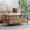 Table basse chêne artisanal 100 x 51 x 45 cm Bois d'ingénierie 618625618625