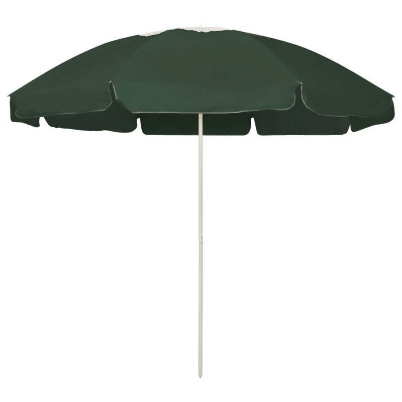 Parasol de plage vert 240 cm 618630618630