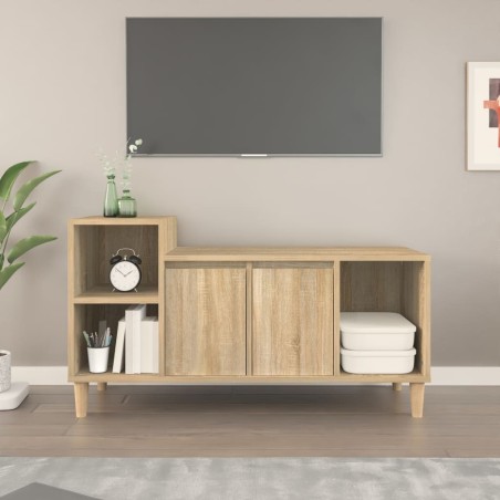 Meuble TV Chêne sonoma 100x35x55 cm Bois d'ingénierie 618636618636