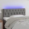 Tête de lit à LED Gris foncé 90x7x78/88 cm Tissu 618641618641