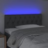 Tête de lit à LED Gris foncé 90x7x78/88 cm Tissu 618641618641
