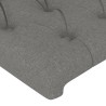 Tête de lit à LED Gris foncé 90x7x78/88 cm Tissu 618641618641