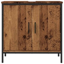 Armoire lavabo vieux bois 60x30x60 cm bois d'ingénierie 618647618647