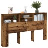 Armoire de tête de lit vieux bois 180x19x103,5 cm 618650618650
