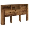 Armoire de tête de lit vieux bois 180x19x103,5 cm 618650618650
