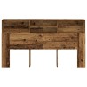 Armoire de tête de lit vieux bois 180x19x103,5 cm 618650618650