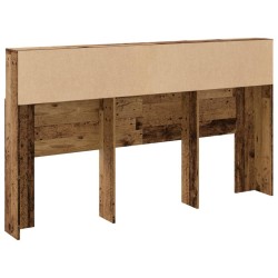 Armoire de tête de lit vieux bois 180x19x103,5 cm 618650618650