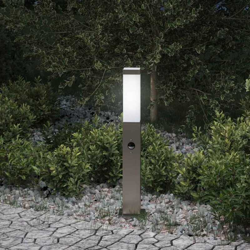 Borne lumineuse avec détecteur 50 cm en acier inoxydable IP44 618652618652