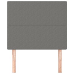 Tête de lit Gris foncé 90x5x118/128 cm Tissu 618656618656