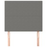 Tête de lit Gris foncé 90x5x118/128 cm Tissu 618656618656