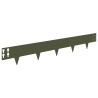 Bordure de Pelouse 30 pcs 100 x 15 cm Acier Vert olive 618660618660