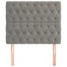 Tête de lit Gris clair 90x7x118/128 cm Velours 618661618661