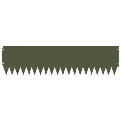 Bordure de Pelouse 20 pcs 103 x 25 cm Acier Vert olive 618662618662