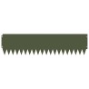 Bordure de Pelouse 20 pcs 103 x 25 cm Acier Vert olive 618662618662