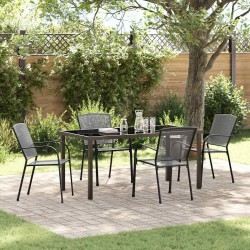 Ensemble de salle à manger pour jardin 5 pcs Anthracite 618671618671