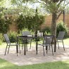 Ensemble de salle à manger pour jardin 5 pcs Anthracite 618671618671
