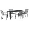 Ensemble de salle à manger pour jardin 5 pcs Anthracite 618671618671