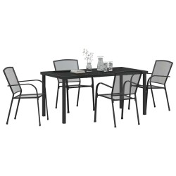 Ensemble de salle à manger pour jardin 5 pcs Anthracite 618671618671
