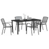 Ensemble de salle à manger pour jardin 5 pcs Anthracite 618671618671