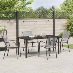 Ensemble de salle à manger pour jardin 5 pcs Anthracite 618671618671