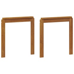 Accoudoirs 2 pcs Marron 59 x 6 x 61 cm Bois d'ingénierie 618673618673