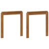 Accoudoirs 2 pcs Marron 59 x 6 x 61 cm Bois d'ingénierie 618673618673