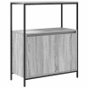 Meuble de salle de bain avec étagères sonoma gris 76,5x35x95 cm 618676618676