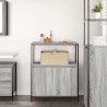 Meuble de salle de bain avec étagères sonoma gris 76,5x35x95 cm 618676618676