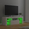 Meuble TV avec lumières LED Blanc 120x35x40 cm 618681618681
