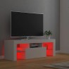 Meuble TV avec lumières LED Blanc 120x35x40 cm 618681618681