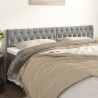 Têtes de lit Gris clair 180x7x78/88 cm Velours 618685618685